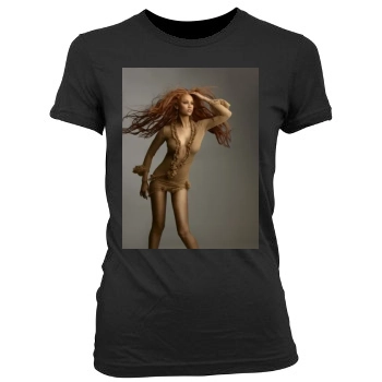 Tyra Banks Women's Junior Cut Crewneck T-Shirt