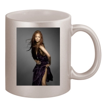 Tyra Banks 11oz Metallic Silver Mug