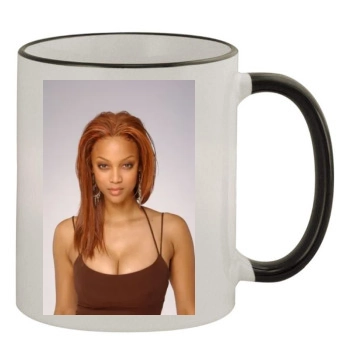 Tyra Banks 11oz Colored Rim & Handle Mug