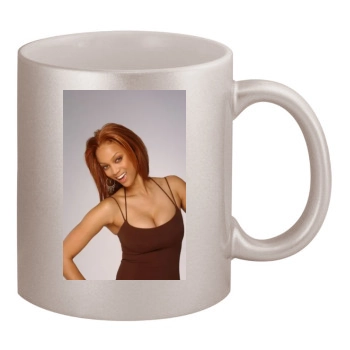 Tyra Banks 11oz Metallic Silver Mug