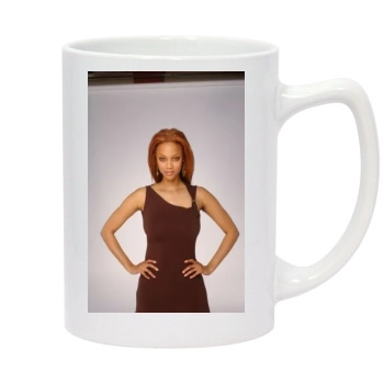 Tyra Banks 14oz White Statesman Mug