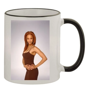 Tyra Banks 11oz Colored Rim & Handle Mug