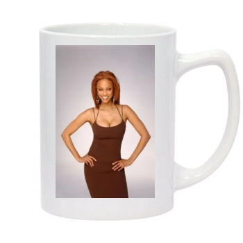 Tyra Banks 14oz White Statesman Mug