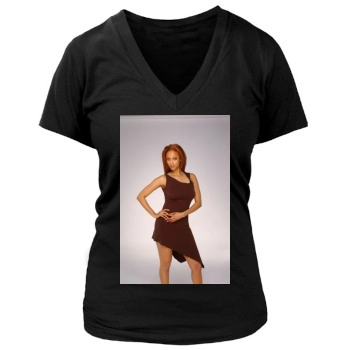 Tyra Banks Women's Deep V-Neck TShirt