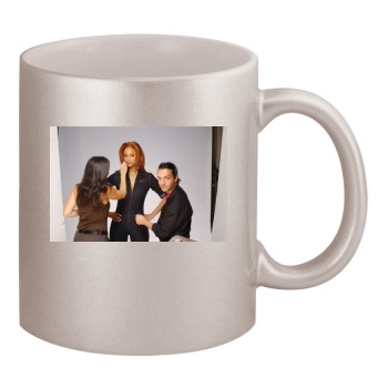 Tyra Banks 11oz Metallic Silver Mug