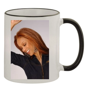 Tyra Banks 11oz Colored Rim & Handle Mug