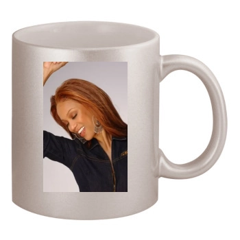 Tyra Banks 11oz Metallic Silver Mug