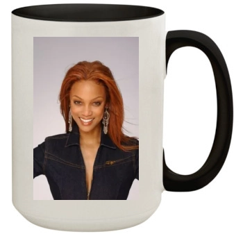 Tyra Banks 15oz Colored Inner & Handle Mug