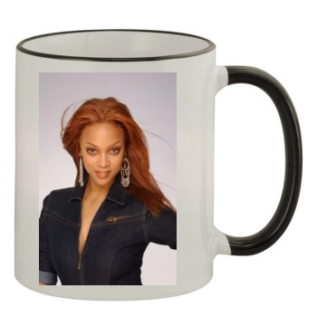 Tyra Banks 11oz Colored Rim & Handle Mug