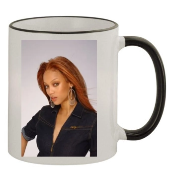 Tyra Banks 11oz Colored Rim & Handle Mug