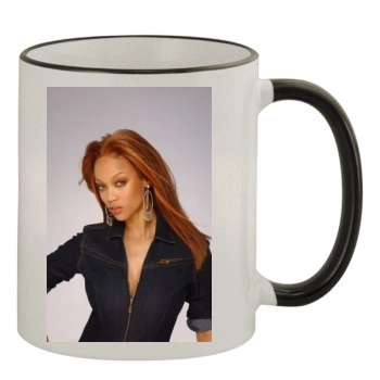 Tyra Banks 11oz Colored Rim & Handle Mug