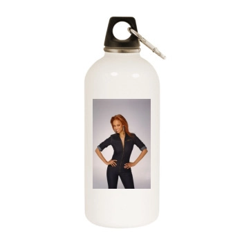 Tyra Banks White Water Bottle With Carabiner