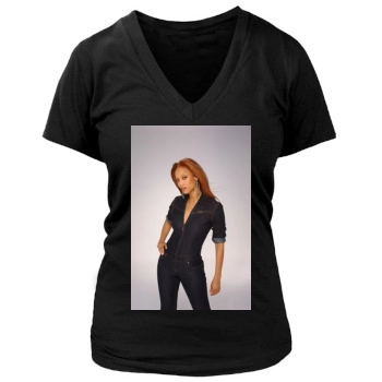 Tyra Banks Women's Deep V-Neck TShirt