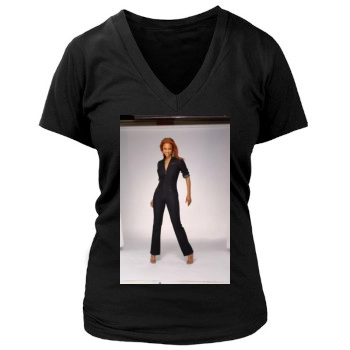 Tyra Banks Women's Deep V-Neck TShirt