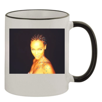 Tyra Banks 11oz Colored Rim & Handle Mug