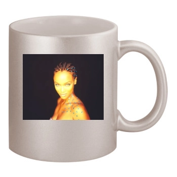 Tyra Banks 11oz Metallic Silver Mug