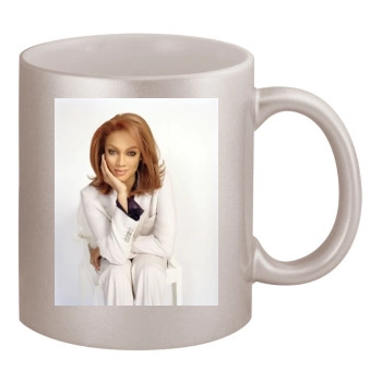 Tyra Banks 11oz Metallic Silver Mug