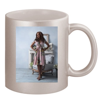 Tyra Banks 11oz Metallic Silver Mug