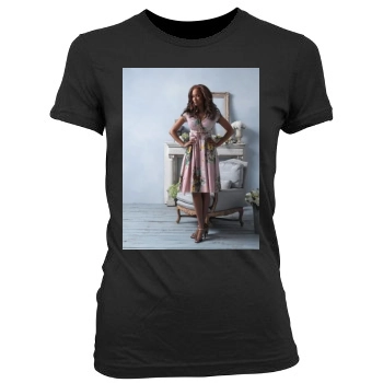 Tyra Banks Women's Junior Cut Crewneck T-Shirt