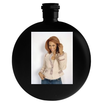 Tyra Banks Round Flask