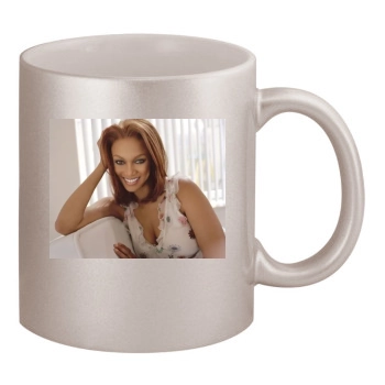 Tyra Banks 11oz Metallic Silver Mug