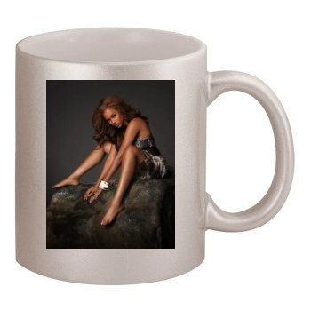 Tyra Banks 11oz Metallic Silver Mug