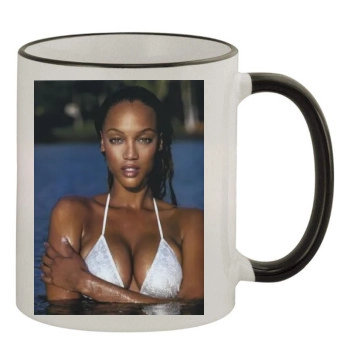 Tyra Banks 11oz Colored Rim & Handle Mug