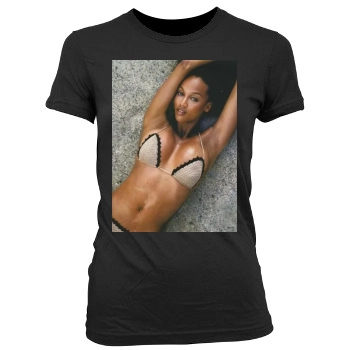 Tyra Banks Women's Junior Cut Crewneck T-Shirt