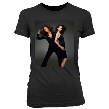 Tyra Banks Women's Junior Cut Crewneck T-Shirt