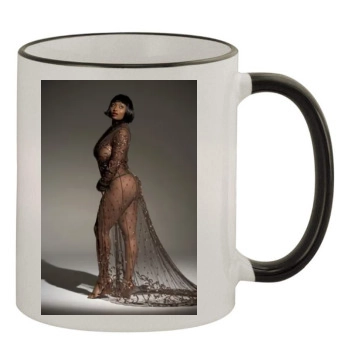 Toccara Jones 11oz Colored Rim & Handle Mug