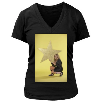 Trish Stratus Women's Deep V-Neck TShirt