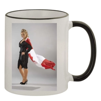 Trish Stratus 11oz Colored Rim & Handle Mug