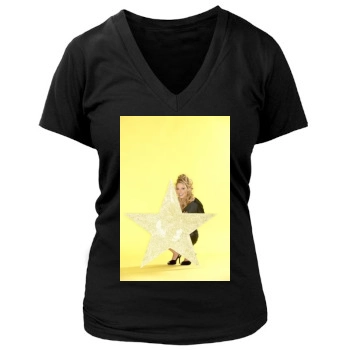 Trish Stratus Women's Deep V-Neck TShirt