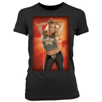 Trish Stratus Women's Junior Cut Crewneck T-Shirt