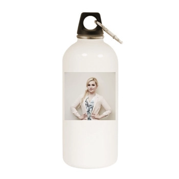 Abigail Breslin White Water Bottle With Carabiner