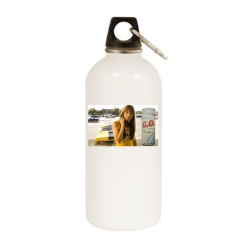 Mary Elizabeth Winstead White Water Bottle With Carabiner