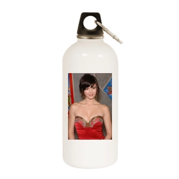 Mary Elizabeth Winstead White Water Bottle With Carabiner