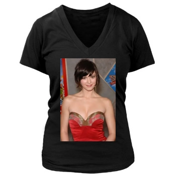 Mary Elizabeth Winstead Women's Deep V-Neck TShirt