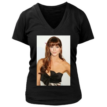 Mary Elizabeth Winstead Women's Deep V-Neck TShirt