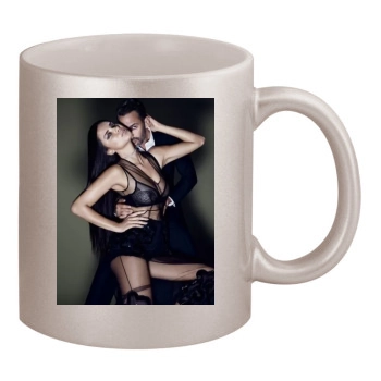 Adriana Lima 11oz Metallic Silver Mug