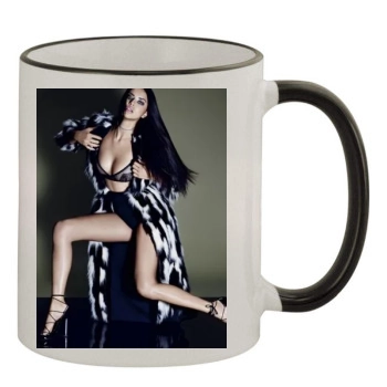 Adriana Lima 11oz Colored Rim & Handle Mug