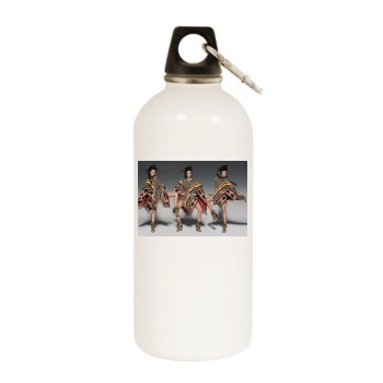 Adriana Lima White Water Bottle With Carabiner