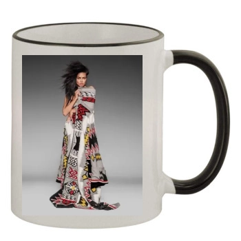 Adriana Lima 11oz Colored Rim & Handle Mug