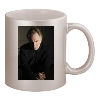 Alan Rickman 11oz Metallic Silver Mug