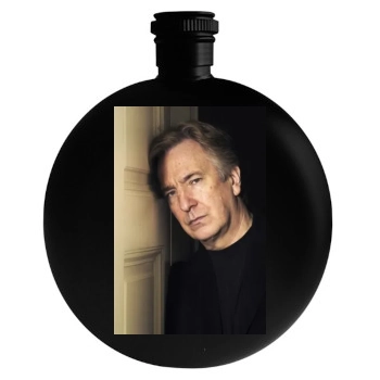 Alan Rickman Round Flask