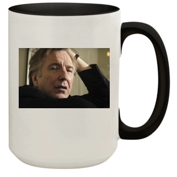 Alan Rickman 15oz Colored Inner & Handle Mug