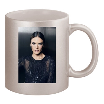 Alessandra Ambrosio 11oz Metallic Silver Mug