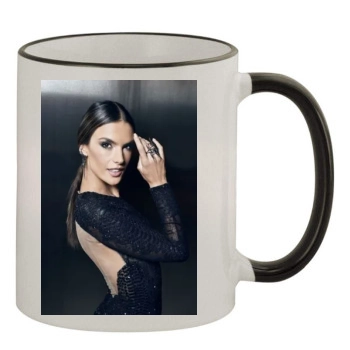 Alessandra Ambrosio 11oz Colored Rim & Handle Mug