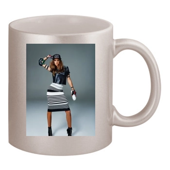 Alessandra Ambrosio 11oz Metallic Silver Mug