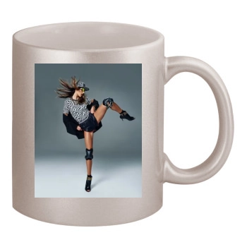 Alessandra Ambrosio 11oz Metallic Silver Mug